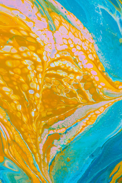 istock Fluid art painting. Abstract decorative marble texture. 1398883322
