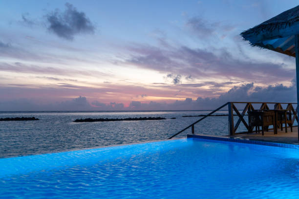 istock Pool of a cabin in Maldives 1398888298