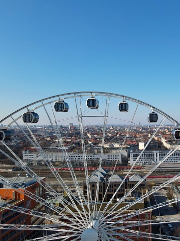 Ferris wheel with view over Munich, Germany