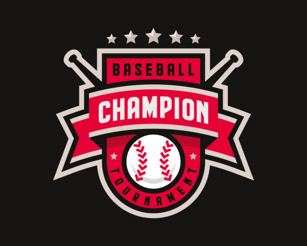 baseball logo design, emblem tournament template editable for your design. - 棒球 團體運動 插圖 幅插畫檔、美工圖案、卡通及圖標