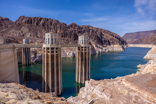 A view of the Hoover Dam in Nevada.