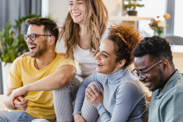 istock Friends at home 1398898533