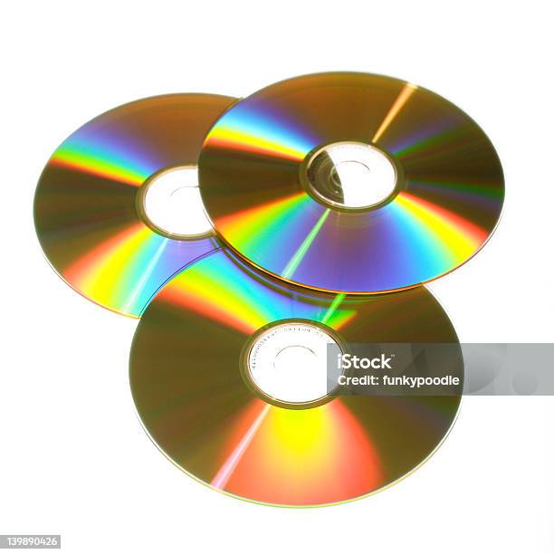 Compact Discs Stock Photo - Download Image Now - Audio Equipment, CD-ROM, Close-up