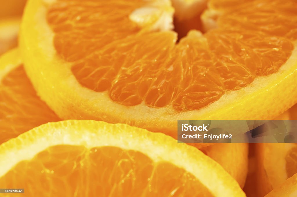 Fresh fruit Orange slice background Antioxidant Stock Photo