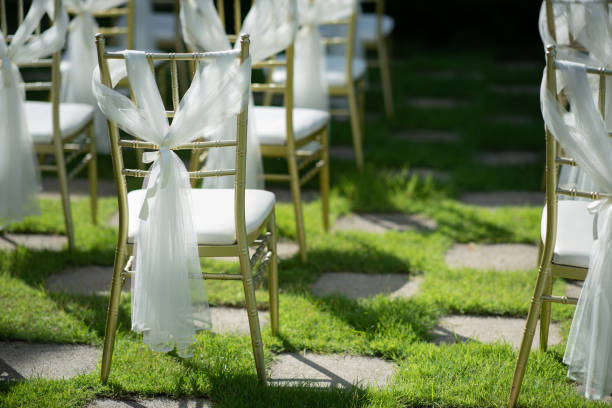 istock wedding chair decoration, event chair 1398904804