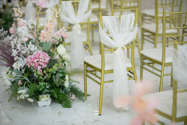 istock wedding chair decoration, event chair 1398904816