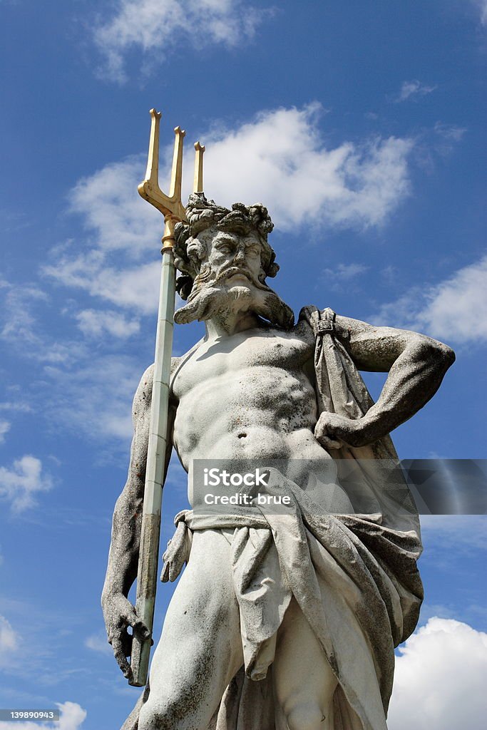 Neptune Neptun sculpture. Awe Stock Photo