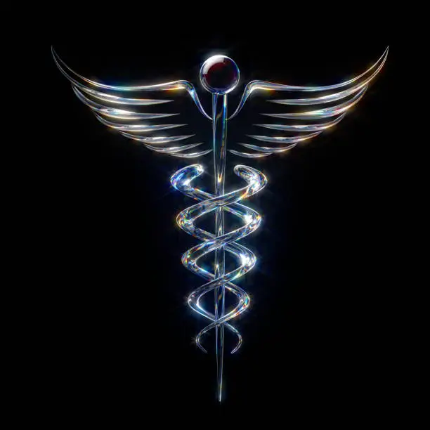 Photo of Crystal Caduceus Symbol