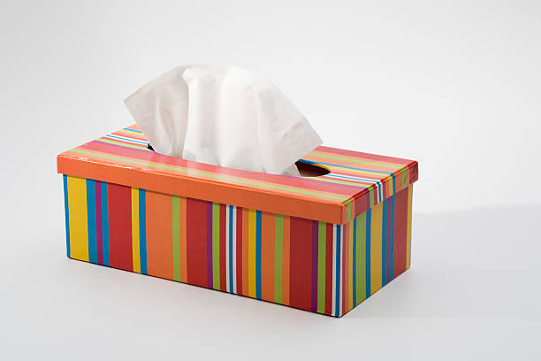 colorfull 조직 꽂이 - tissue box flu virus kleenex 뉴스 사진 이미지