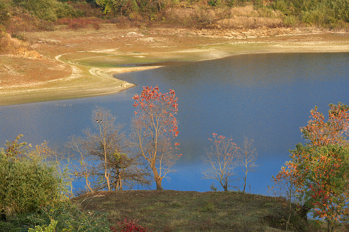 Scenery of Garden Lake in Qichun County, China