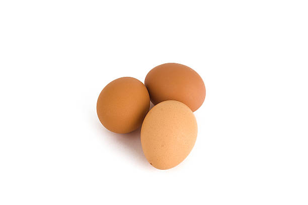 Brown Eggs (8) stock photo