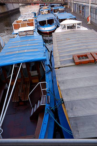 istock Barges swim parallel to the pier 139891761