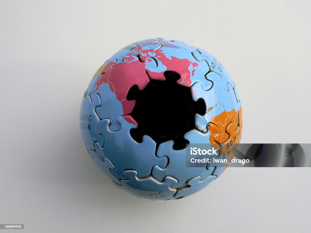 Globo de'Puzzle' - Royalty-free Tridimensional Foto de stock