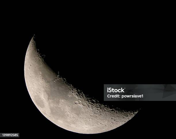 New Moon Stockfoto und mehr Bilder von Halbmond - Form - Halbmond - Form, Mond, Schwarzer Hintergrund