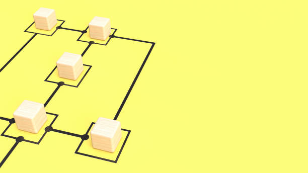 istock The wood cubes on chart yellow background for business concept 3d rendering 1398927176