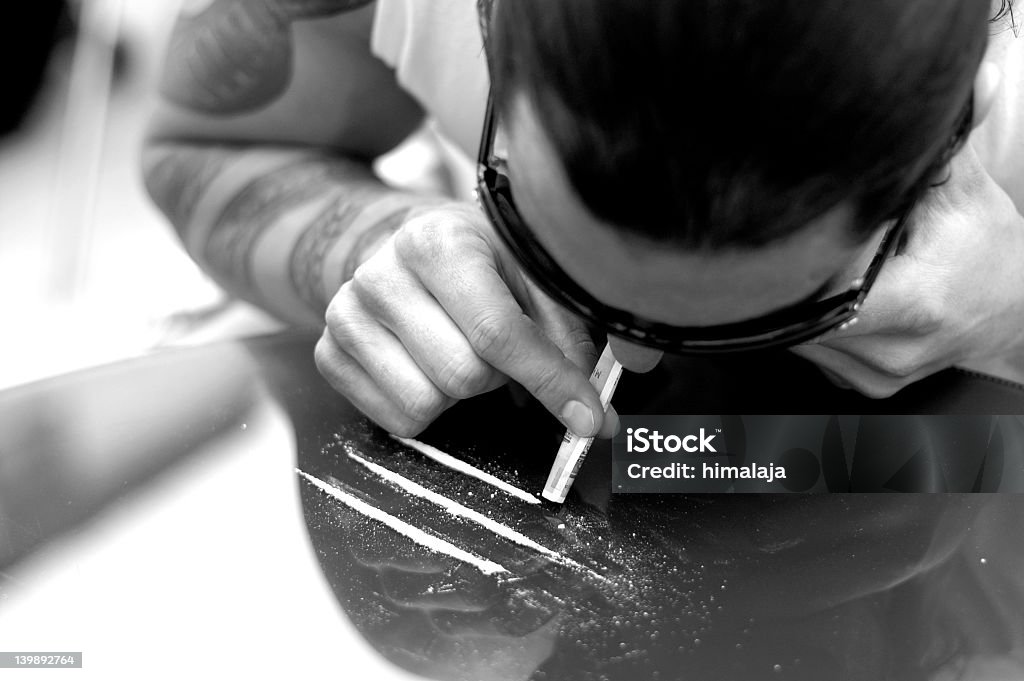 Escutar Cocaína - Royalty-free Adulto Foto de stock