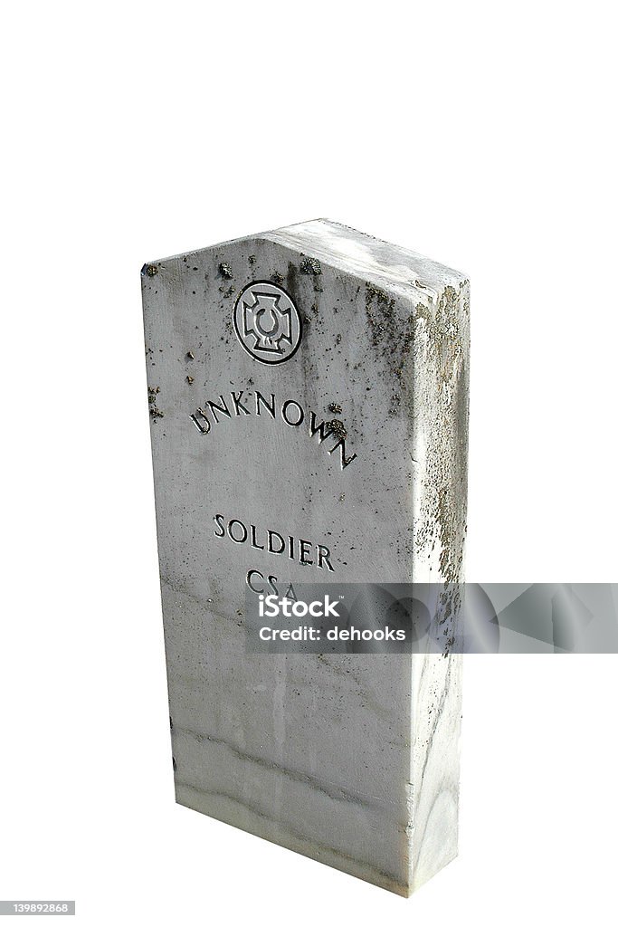 Soldado Desconhecido Headstone isolado - Royalty-free Figura para recortar Foto de stock