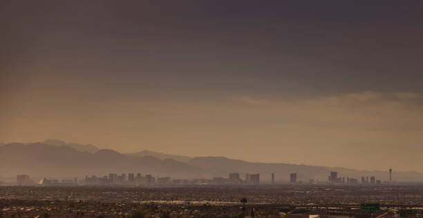 A wide view of the Las Vegas Strip
