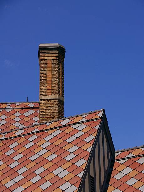 istock Colorful slate shingle roof 139893667