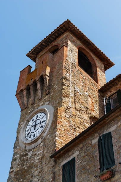 istock Old clock tower in Passignano sul Trasimeno ,Italy 1398936772