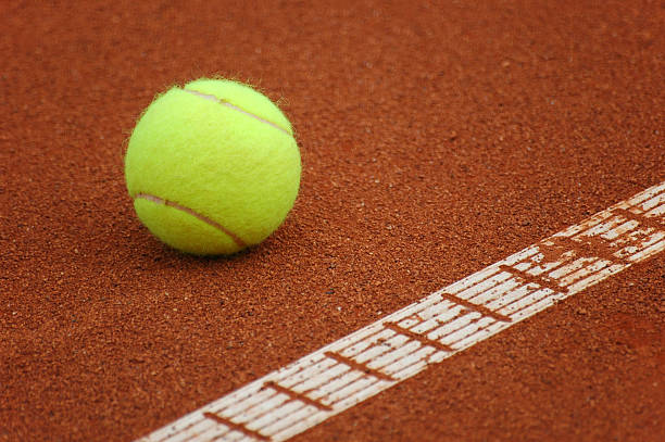 istock Tennis ball on court. 139893716