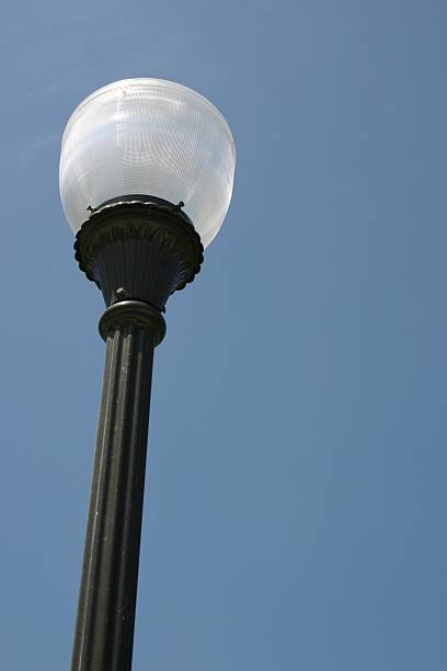 old lamp post stock photo