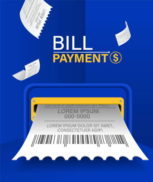 istock Bill of expenses is on mobile phone.Pay bills with mobile phone.Online shopping spending.Online shopping via smartphone.Bill payment flat isometric vector concept of mobile payment, shopping, banking. 1398938760