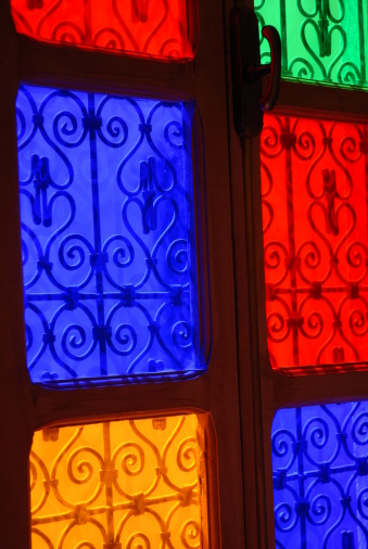 Colourful moroccan windows