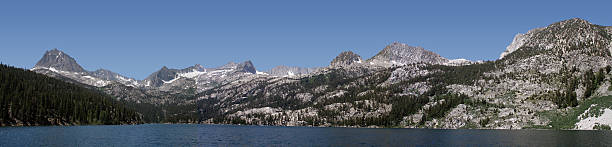 Majestic Mountains of North Lake stock photo