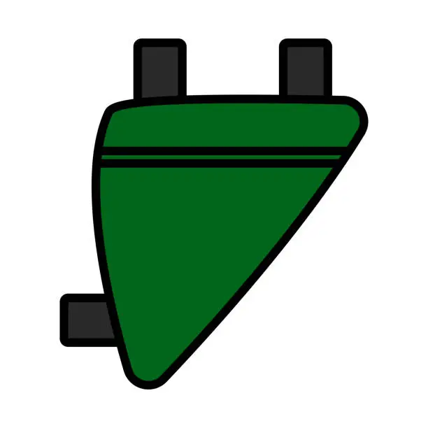 Vector illustration of Bike Saddle Bag Icon