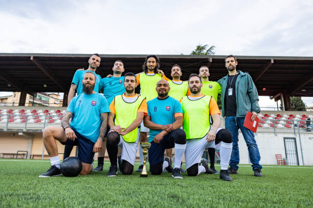 istock Football team official portrait 1398943782
