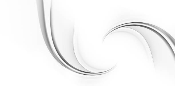 istock Abstract black and white background with fractal waves 1398944041