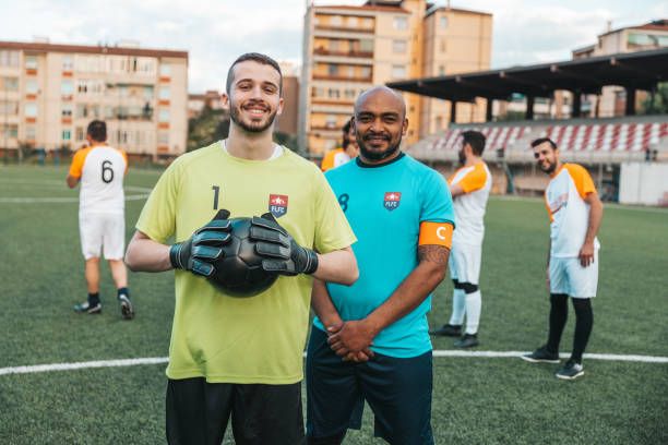 istock Foorball team portrait 1398944252
