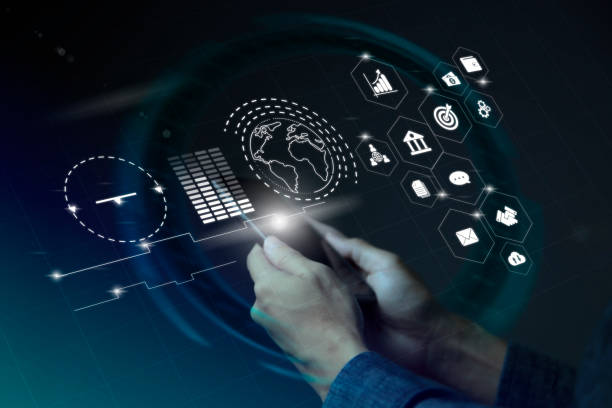 istock Businessman using smart phone to do online transactions with internet technology, concept of global data connection by internet technology, big data, searching for information, online marketing 1398944831