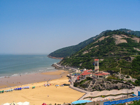 May 6, 2007- Lianyungang, Jiangsu, China: Lianyungang  is a seaside city in Northern part of Jiangsu Province. It has good beach in Liandao Island. Here is the scenery of the beach of Liandao Island.