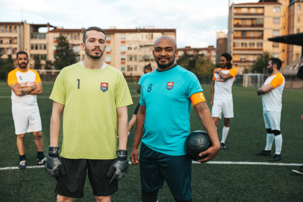istock Foorball team portrait 1398945212