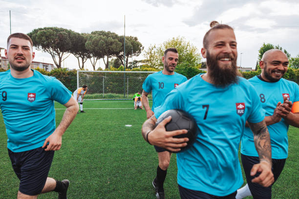 istock Soccer team celebrates a match success 1398948145