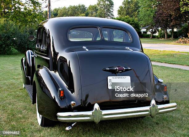 Rear Side View Vintage Buick Stock Photo - Download Image Now - Old, 1930-1939, Car