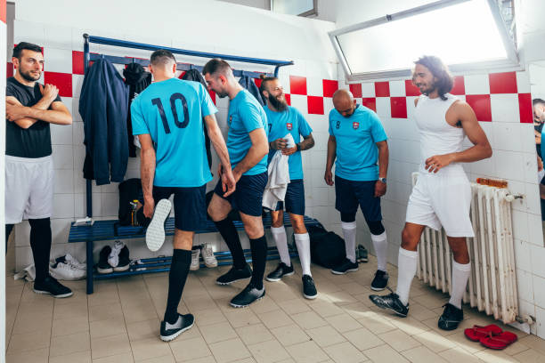 istock Soccer player getting ready for the match 1398948913