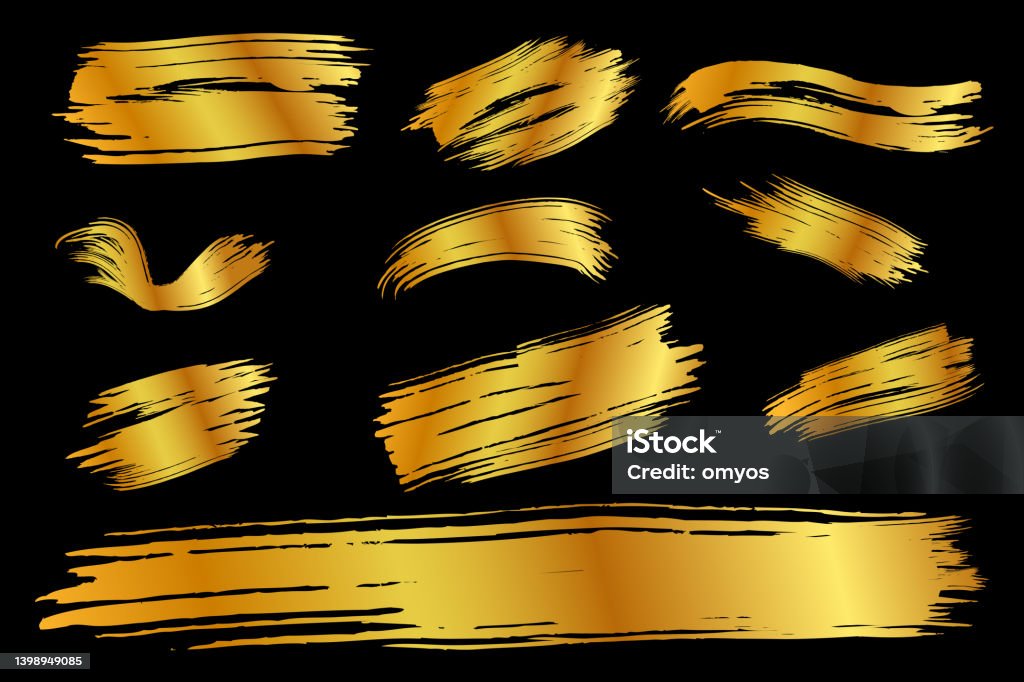 Simple Set 10 Vector Gold Golden Big Mark Line Scribble Stock simple-set-10-vector-gold-golden-big-mark-line-scribble-stock
