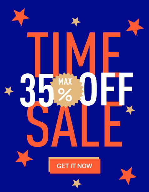 istock Sale Time 35% off. Promotion sale banner template design. 1398951014
