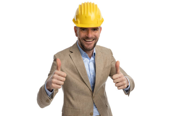 istock man with helmet making thumbs up gesture 1398952525