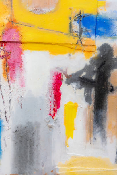 Paint on Canvas: Abstract Art in Multi Colors Hues - Background