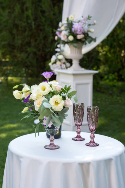 istock flower decor for the wedding ceremony, close-up 1398954645
