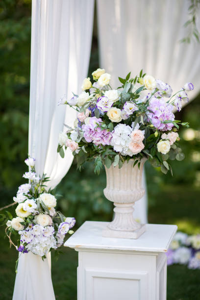istock Floral decorations at the wedding ceremony 1398955302