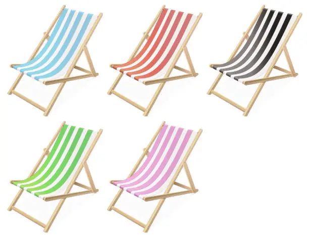 Vector illustration of Lounge chair collection (cut out)