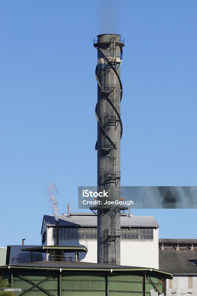 Zuckerraffinerie - Lizenzfrei Abgas Stock-Foto