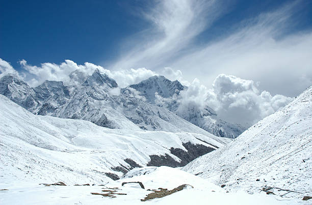 istock Scenic view of the Himalayan mountains on a bright day 139895808