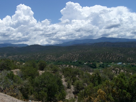 Photo of Los Truchas mountains in New Mexio on the high road to Taos.