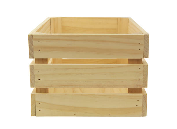 istock Wooden crate isolated on white 1398960553